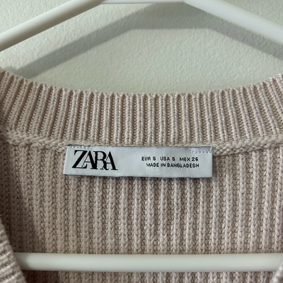 Zara Pink Knit  Vest - Picture 3 of 3